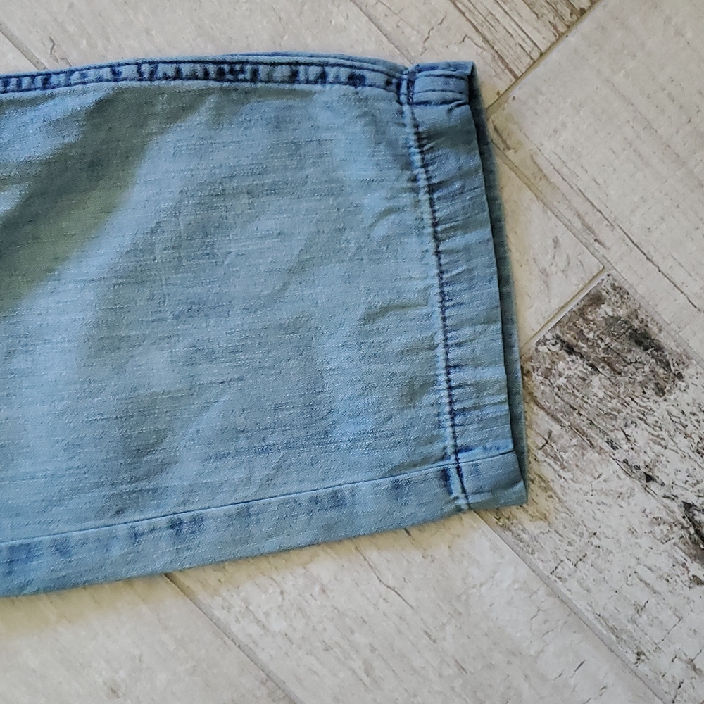 Aerie Size XS Distressed Medium Wash Jean Pants 100% Cotton - Picture 2 of 11
